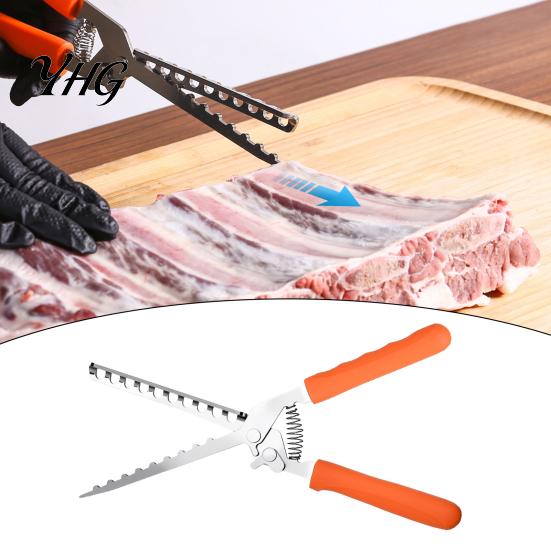 Professional Meat Membrane Remover Rib Tool, Stainless Steel Peeler with BBQ Tool Anti-slip Handle, Manual Preparation for Outdoor Cooking Smoked Ribs