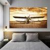 Vintage Airplane Poster HD Wall Picture Retro Style Old Biplane Canvas Poster Artwork Canvas Painting Wall Art Home Decor
