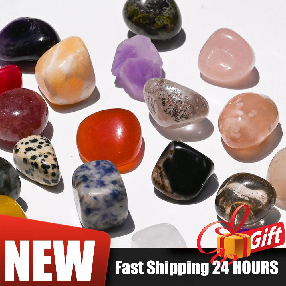 24 Days Christmas Countdown Calendar with Natural Rocks Gemstones Stones Crystals Gifts for Girls Countdown Crystal Gift Box