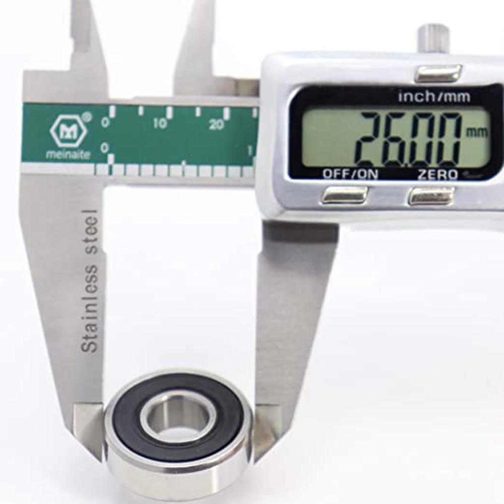 6000RS 10X26X8mm Deep Groove Miniature Bearing 6000-2RS Велосипедный подшипник Подшипники Шариковый подшипник