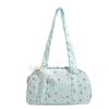 Girls' Heart Cotton Canvas Bowling Bag Sweet Handbag Shoulder Bag