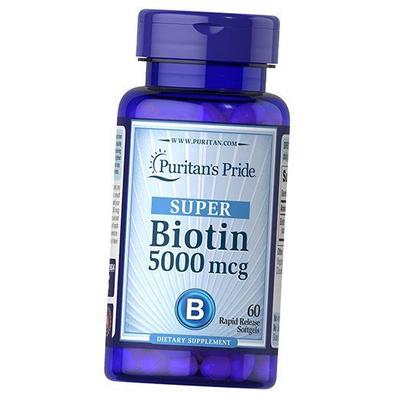 Биотин, Super Biotin 5000, 60гелкапс (36367065)