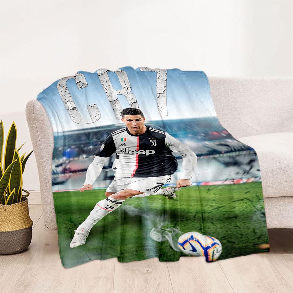 Cr7 Football Legend Blanket Soft Warm Cozy Great for Bed Office Chair Couch All-Season Use Digital Print Gift for Travel Home Birthdays