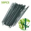 50pcs Adjustable Plastic Plant Ties Reusable Garden Tree Climbing Bracket Plant Vine Tomato Stem Clamp Ties