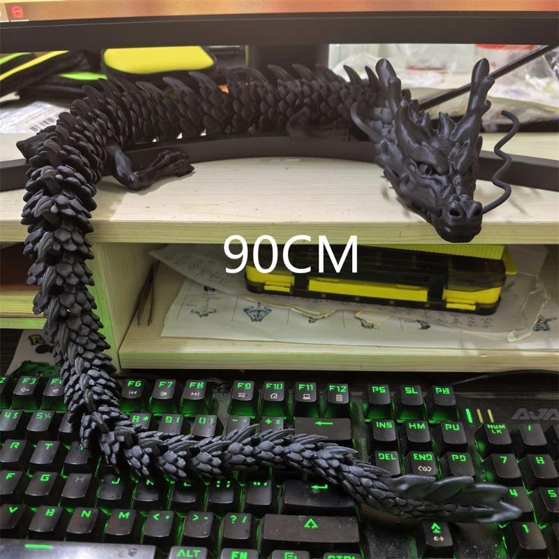 30см 90см 3D-печатные соединенные драконы Украшения Суставы могут двигаться Креативные Драконы Растения Скала Аквариум Ландшафтный Декор