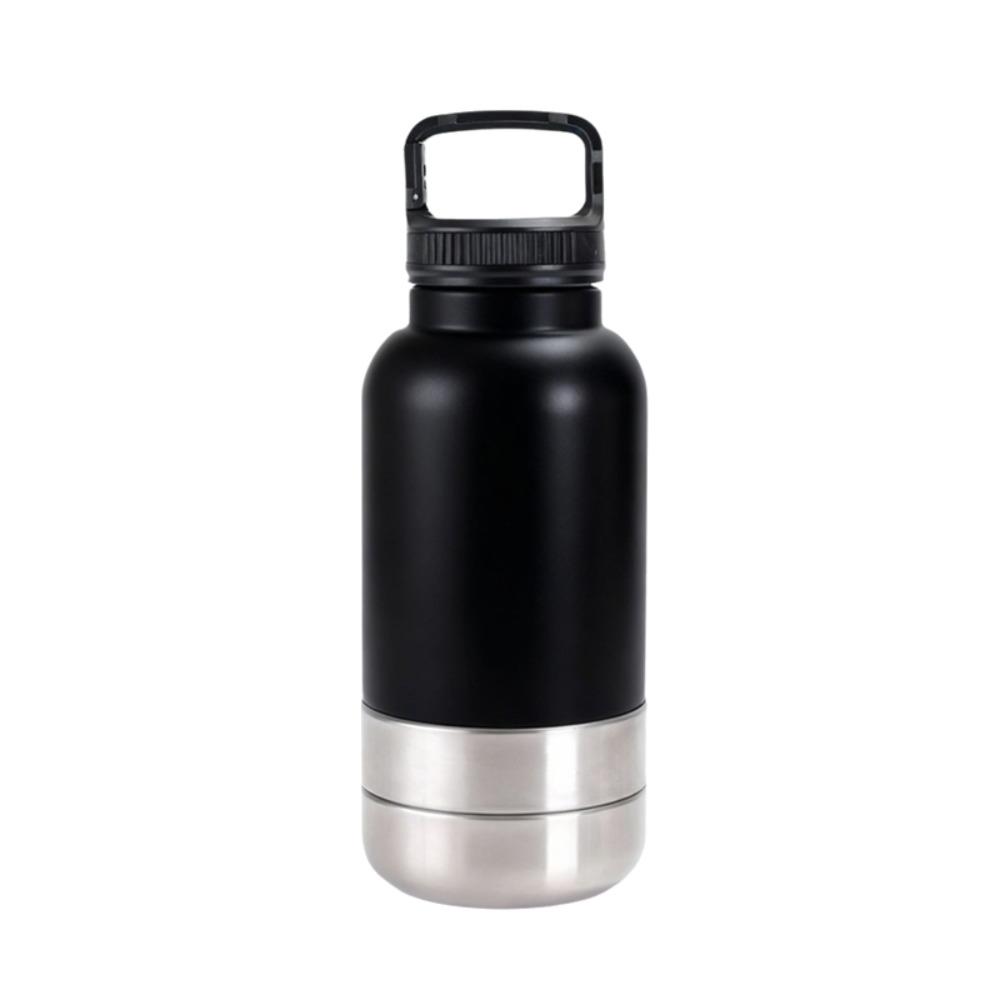 3 in 1 Stainless Steel Pet Water Bottle Multi-layered 32Oz Dog Feeding Bottle Leak-proof Large Capacity Dog Drinking Bottle