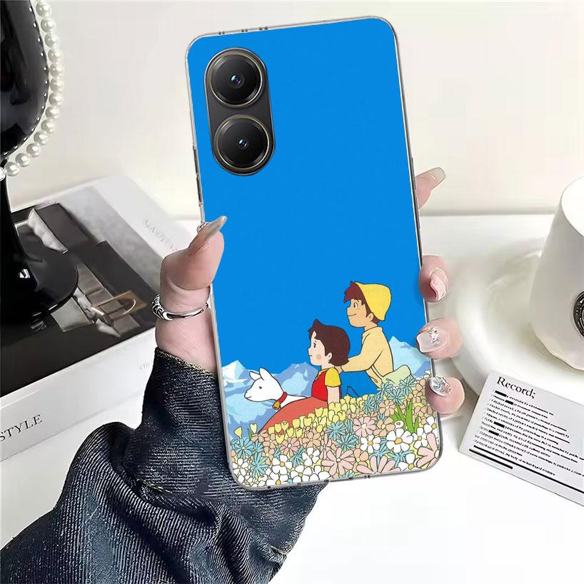 Хайди Милый Мультяшный Мягкий Чехол Для Телефона Для Xiaomi Redmi 15C 15 13C 13 Poco X5 X6 X7 F7 Ultra M7 12C 12 10 10C 9C 9A 9T 9 Fundas Poco