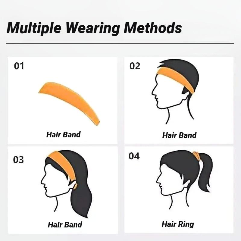 Эластичная повязка на голову от пота, баскетбольная спортивная повязка на голову, женская, мужская, для тренажерного зала, фитнеса, пота, для волос, волейбола, тенниса, бега, йоги, нескользящая