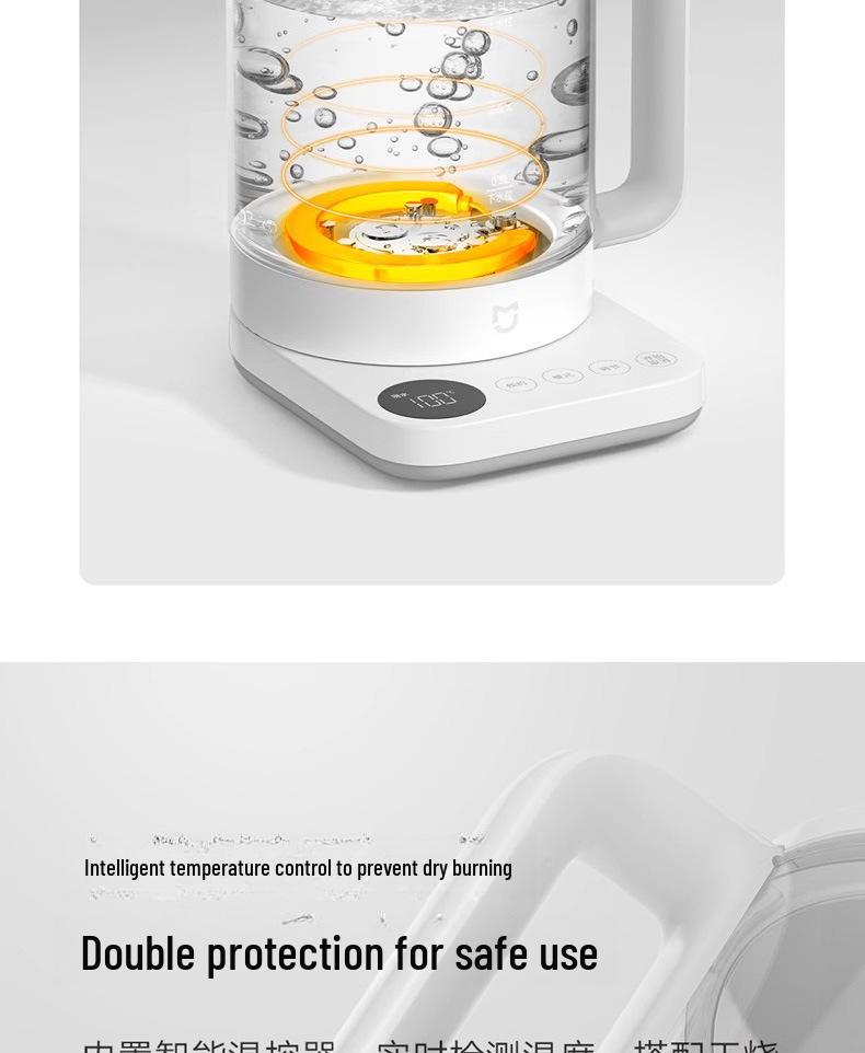 Xiaomi N1 Health Pot: 1.5L Electric Tea and Water Kettle with Constant Temperature and Tea Strainer, 800W