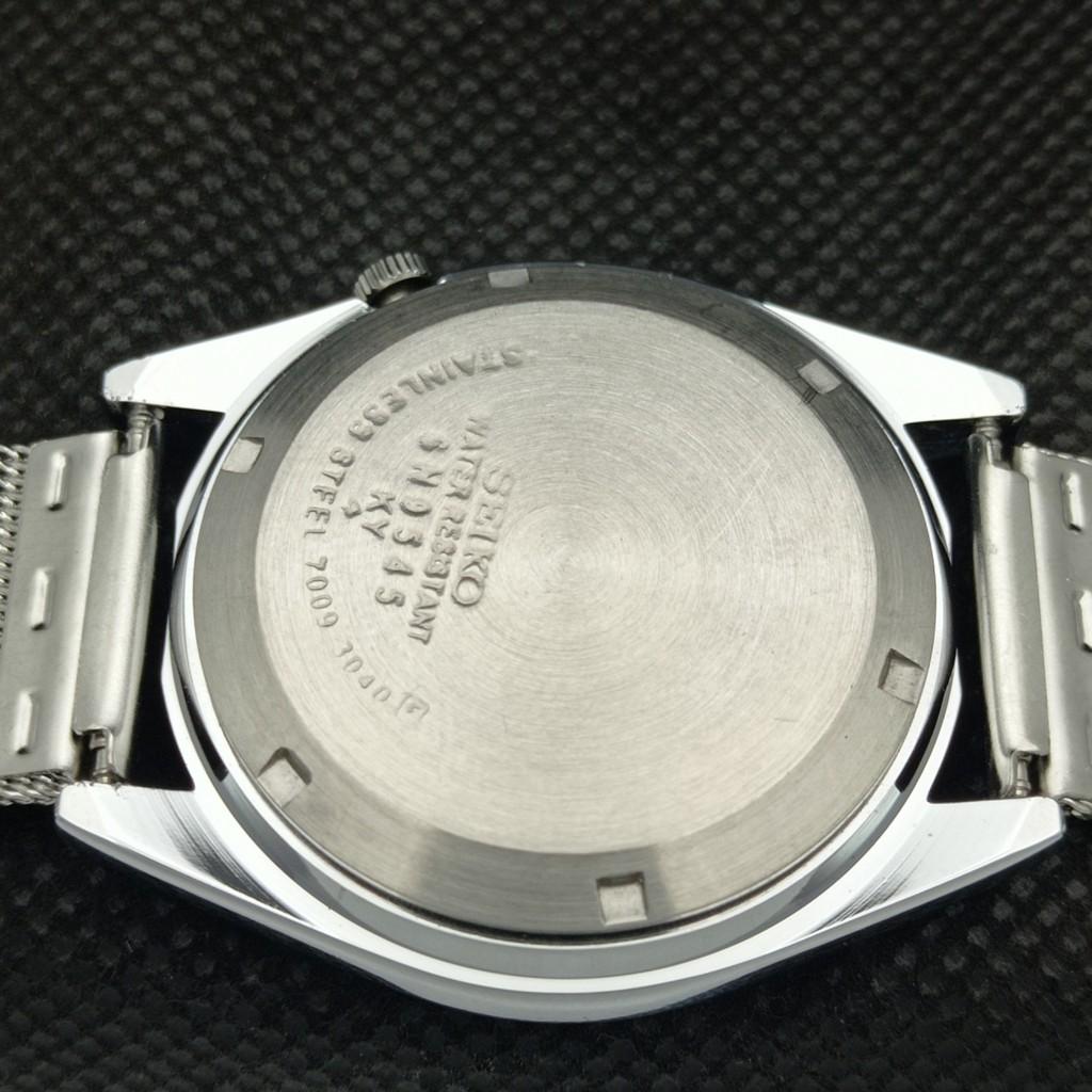 ВОССТАНОВЛЕННЫЕ ВИНТАЖНЫЕ SEIKO 5 AUTO 7009A ЯПОНИЯ МУЖСКИЕ D/D КРАСНЫЕ ЧАСЫ 593a-a311238-9