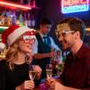 Yousheng 2026 LED Light Up Christmas Glasses Lighted Party Eyewear for Kids Adults Glow Light Up Photo Props for New Year Celebration