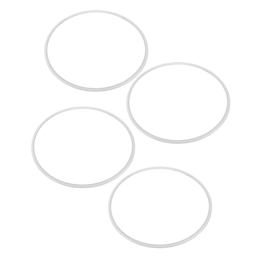 4 шт. 16-дюймовое защитное кольцо для обода колеса, самоклеящаяся накладка для защиты обода колеса от царапин, для плоского края обода автомобиля, белое