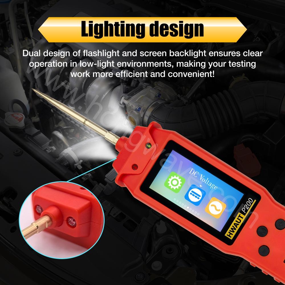 Hwaut P200 5M Car System Tester Automotive Circuit Diagnostic Tool P100 Pro Circuit Probe Kit Digital Oscilloscope Instrument