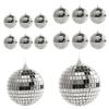 1-5PCS Mini Disco Ball Reflective Mirror Ball Car Disco Ball Hanging Mini Mirror Disco Ball Party Wedding Christmas Decor