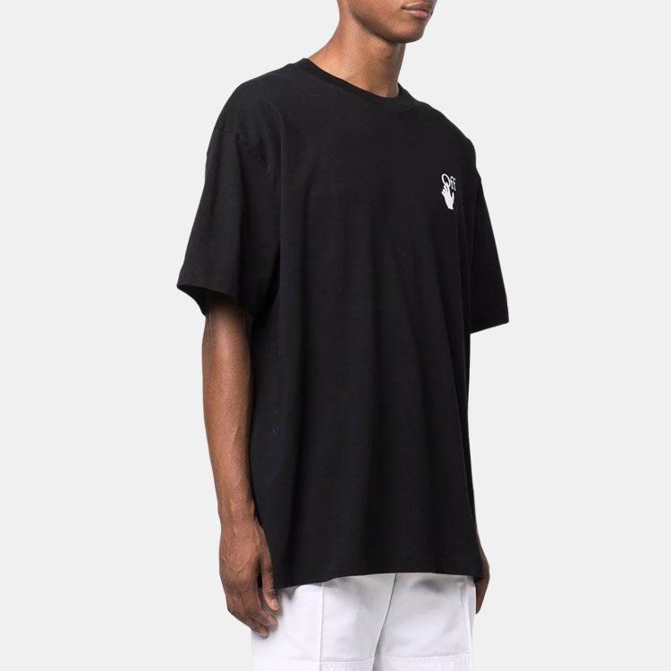 OFF WHITE Караваджо Люте Короткий рукав Оверсайз Футболка OMAA038F21JER0061084