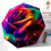 Rose Folding umbrella with 8 iron frames automatic opening design suitable for outdoor matching fashionable accessories durabl