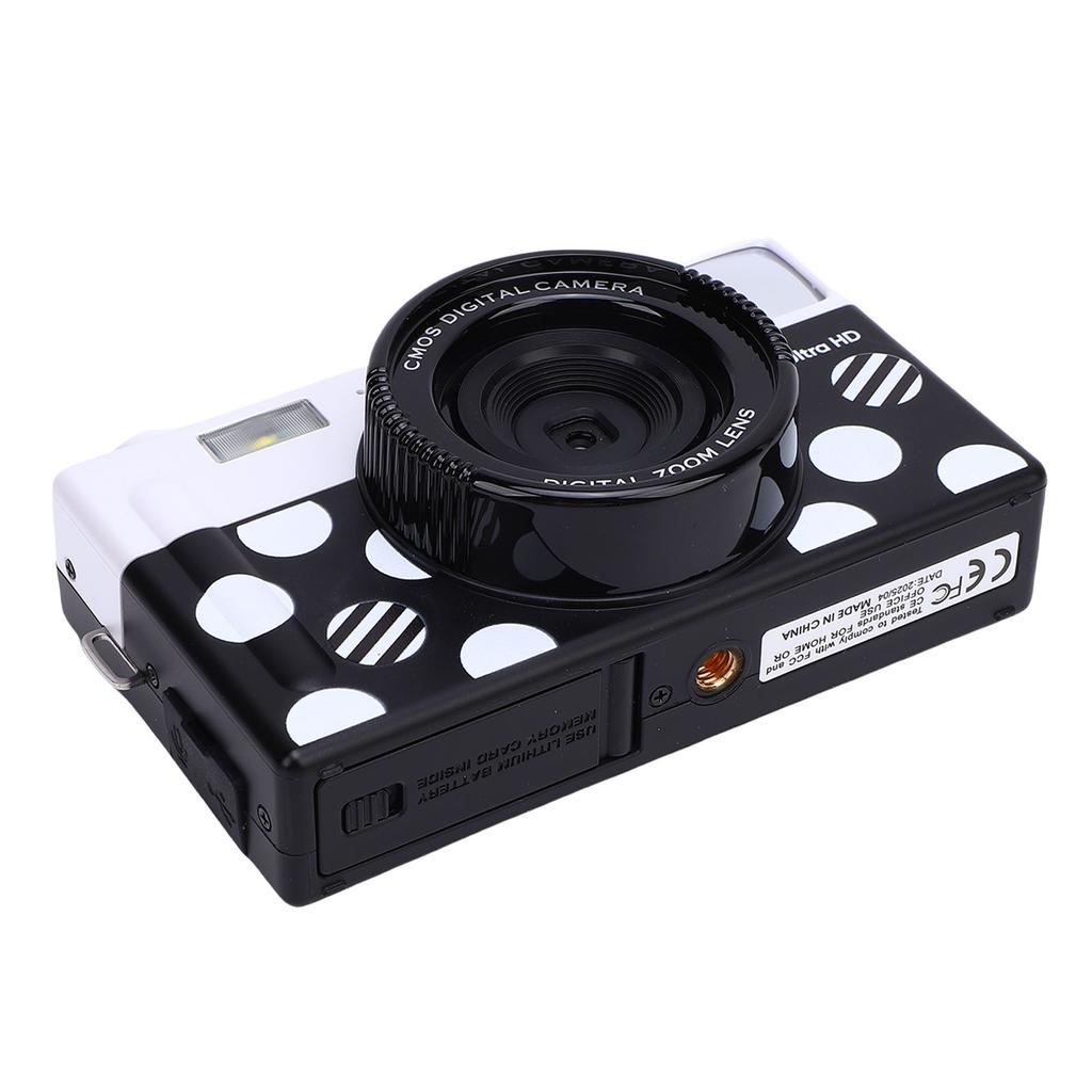 4K Digital Camera for Photography Auto 6 P HD Camera with 10 Filters Front Flash 3 Inch Screen