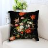 Ретро Растение Цветок Искусство Масляная Живопись Принт Наволочка Домашнее Украшение Спальня Комната Гостиная Диван Подушка Чехол X