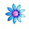 Metal Flower Wall Decor Art Sculpture Hanging Ornament Aesthetic Home Room Garden Courtyard Decoration Outdoor(4colors Optional)