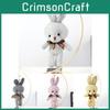 Adorable Sparkling Plush Bunny Toy Ideal For Bags And Gifts In Multiple Colors