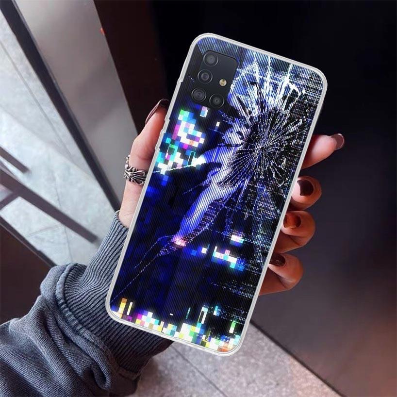 Broken Phone Screen Phone Case For Samsung Galaxy A52 A51 A50S A32 A22 A12 A02S A72 A71 A31 A70 A30S Note 20 Ultra 10 Plus S10 G