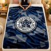 Flannel BlanketLeicester City Football Warm Soft Throw Blanket for Indoor Sofa Bed Living Room Use
