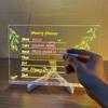 Large DIY Acrylic Luminous Blackboard for Kids - Easy Erase, Dust-Free Educational Drawing Set