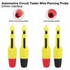2 шт. для мультиметра, вольтметра, тестирования напряжения, инструмент с клипсой для прокалывания изоляции, щуп для прокалывания провода, гнездо 2 мм/4 мм, обслуживание цепи