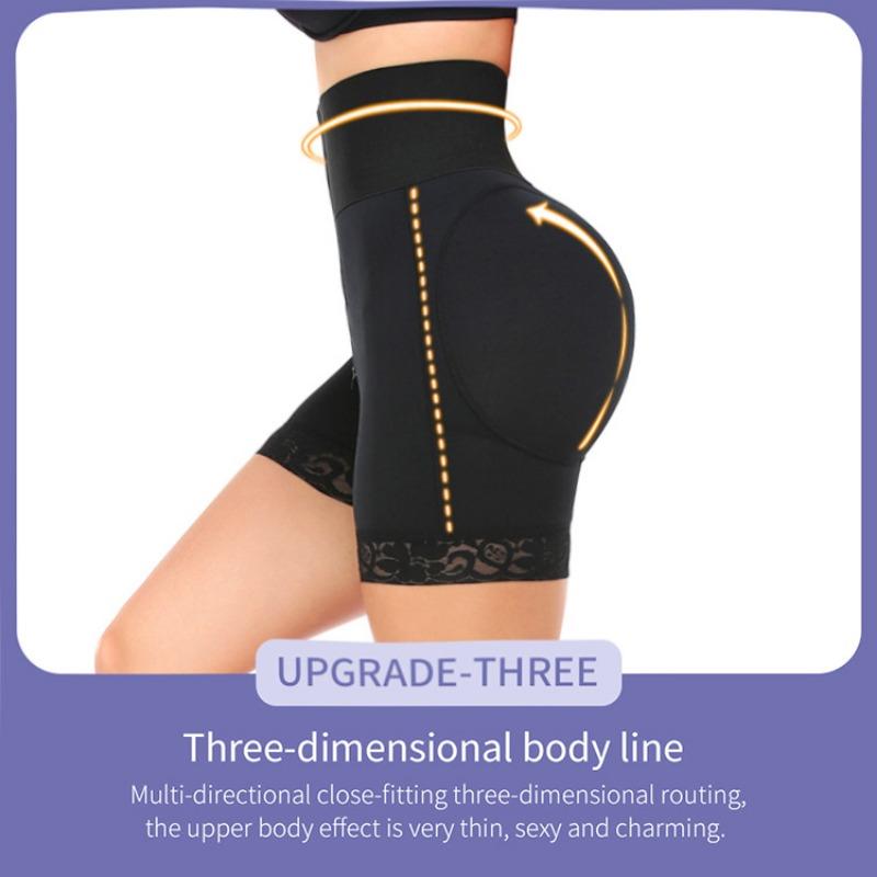 Plus Size Shaperwear Wide Waistband Zip Crotch Butt Lifting Tummy Control Pants