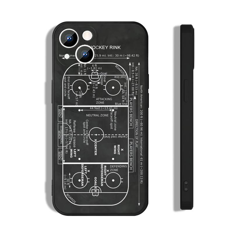 Чехол для телефона с хоккейным катком для iphone14 11 12 Pro 8 7 Plus SE 2020 X Pro 14 MAX 12 13 MINI XR XS iphone14, мягкие чехлы для телефонов