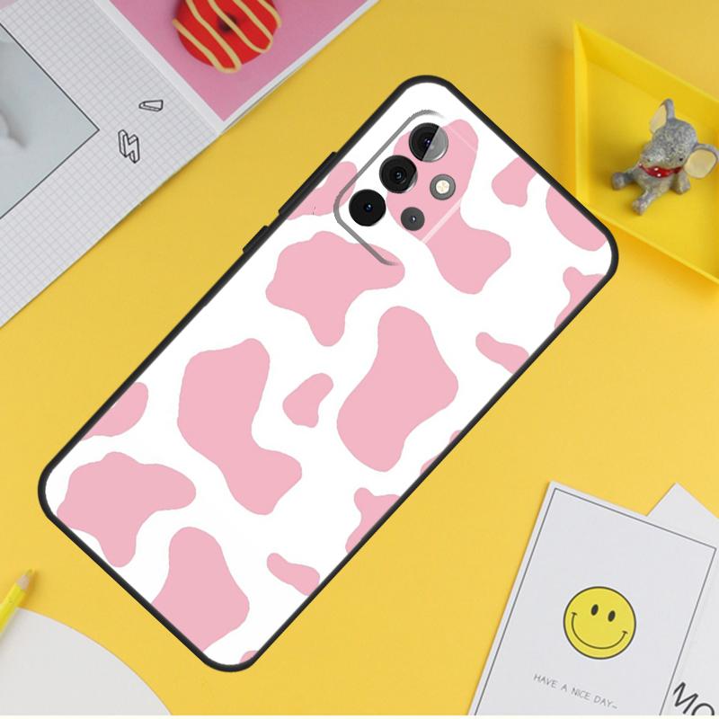 Cow Print Phone Case For Samsung Galaxy A53 A33 A13 A12 A32 A52 A14 A34 A54 A15 A25 A35 A55 A71 A51