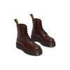 Dr. Martens Jadon Series Кожаные Ботинки на плоской подошве со шнуровкой, с круглым носком, женские, темно-коричневые 31375201