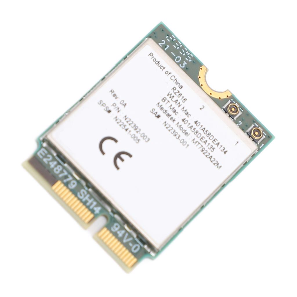 RZ616 MT7922A22M M.2 WiFi6E Беспроводной модуль-адаптер 5374 Мбит/с Bluetooth 5.2 Трехдиапазонный для Wins 10 11