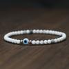 Simple Style Turkey Evil Eyes Bracelet For Men 4mm Rice Beads Braslet Natural Coconut Husk Braclet Gifts For Him Pulseria Homme