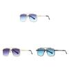Mens Classic Square Metal Sunglasses With Gray Lenses For Outdoor Activities And Parties