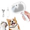Steamy Cat Brush for Shedding 2 in 1 Self Cleaning Brush for Cats and Dogs Hair Removal Comb with Water Tank Spray