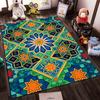 Geometric Pattern Carpet with Vibrant Colors for Living Room Decor Suitable for use as an anti-slip for living room bedroom sofas