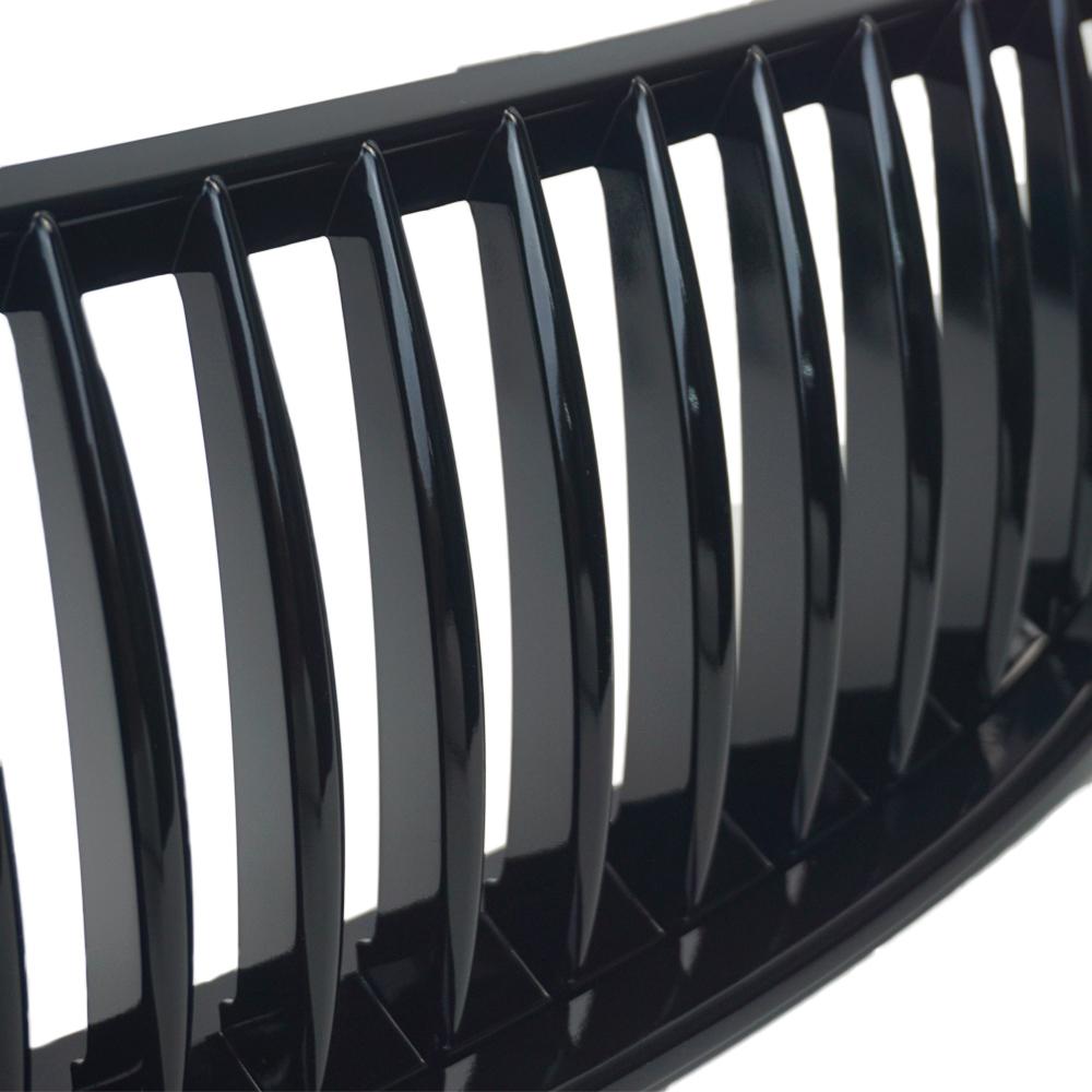 2 шт., глянцевая черная передняя решетка для почек, автомобильная решетка для BMW 3 серии E90 E91 323I 328I 335I 330I 325I 2005-2008 4 двери, одинарная