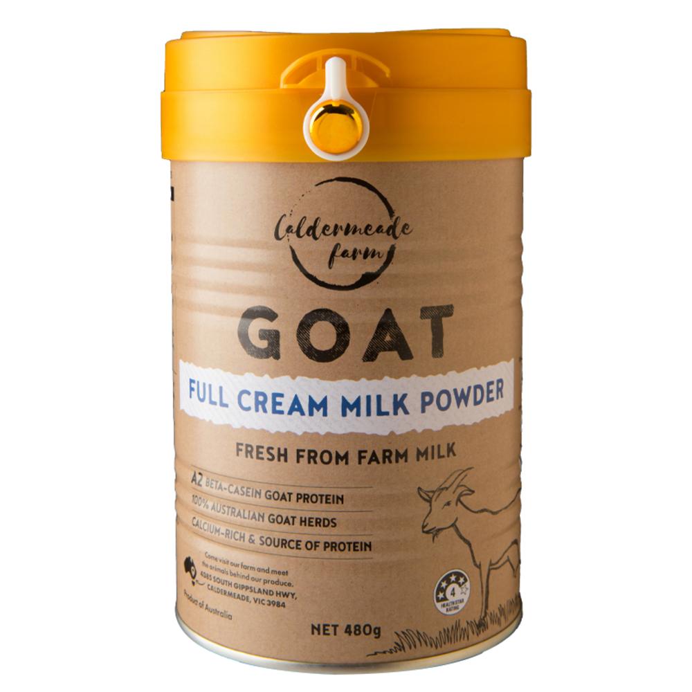 CALDERMEADE FARM Australian Premium A2 High-Quality Goat Milk 2 pcs 480g Ingredients: may be subject to change at the | 2 pcs 480g