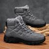 Men's Snow Boots New Winter Style Plus Velvet To Keep Warm and Trendy High-top Outdoor Hiking Thick Cotton Shoes Platform Boots