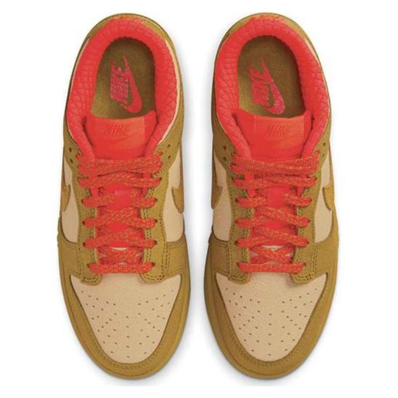 Nike Dunk Low Бронзовый Кунжутный Пикантный Красный Женские Кроссовки для Скейтбординга FQ8897-252