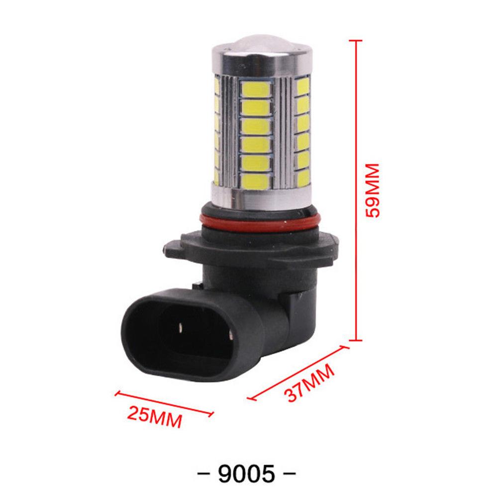 H4/H7/9005/9006 33SMD Светодиодная лампа для автомобильной фары Дневной ходовой свет Белый Мотоциклетная противотуманная фара 1 шт.