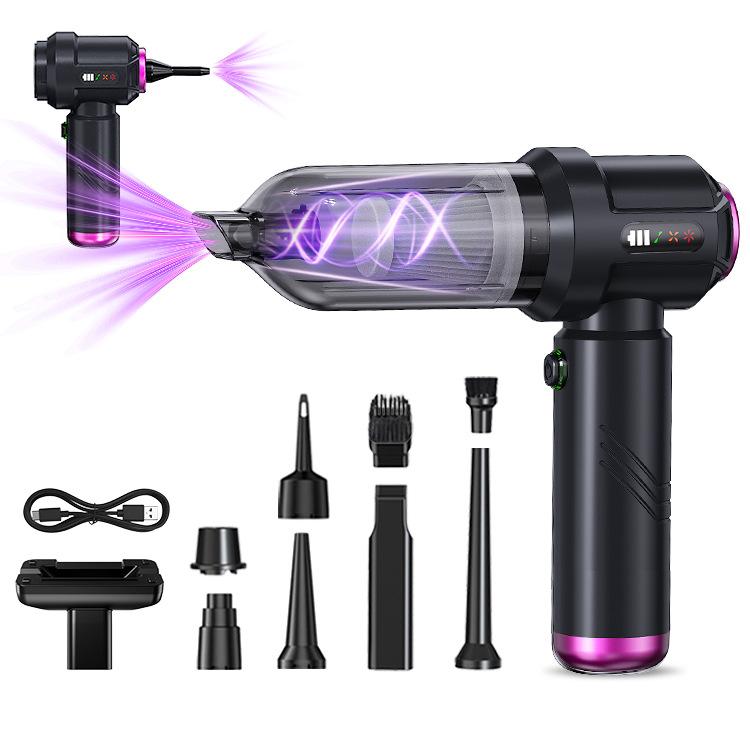 Автомобильный пылесос Бесщеточный Автомобильная беспроводная зарядка Автомобиль Дом Автомобиль Маленький Мини Высокая мощность Воздуходувка для пыли