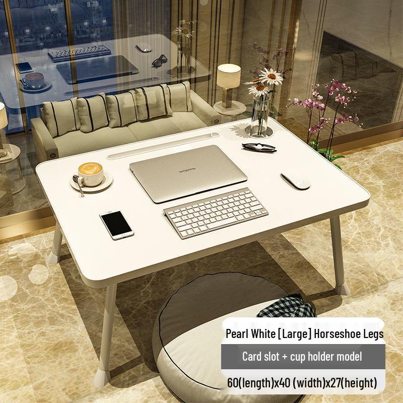 Складной прикроватный студенческий стол: Компактный, Универсальный Стол для Спальни или Общежития