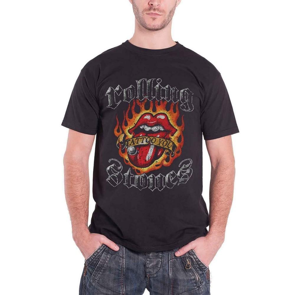 The Rolling Stones Футболка унисекс для взрослых с логотипом Flames