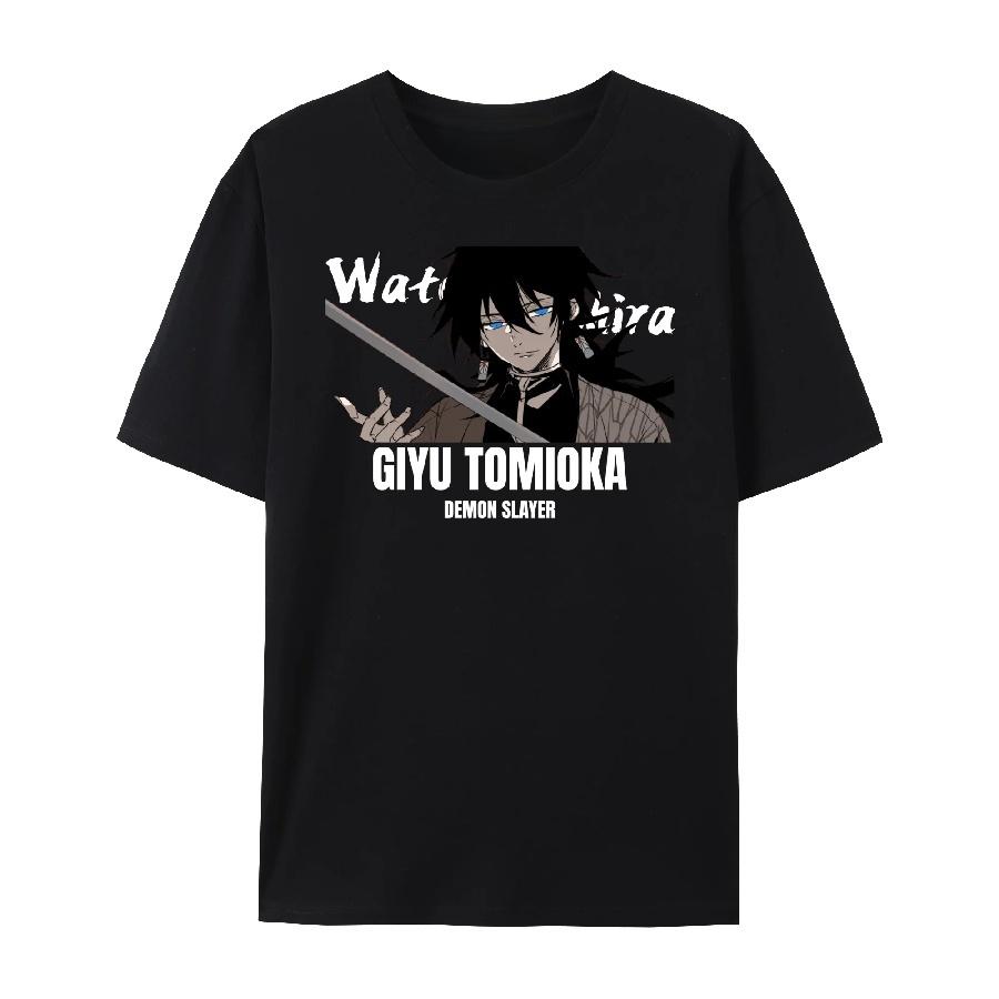 Demon Anime Slayer Девять Хасира Серия 100% Хлопок Футболка с Коротким Рукавом