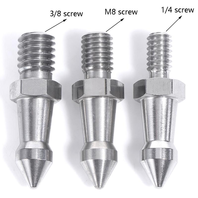 Tripod Spike 1/4 3/8 M8 Inch Camera Monopod Feet Screw Fixed Accessories