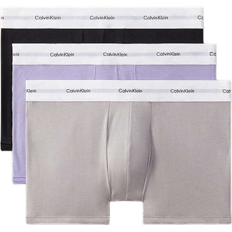 Calvin Klein Мягкие удобные дышащие боксеры с буквенным принтом средней посадки мужское нижнее белье LV00NB4263-VW6