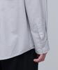 MUSINSA STANDARD Striped Oversized Oxford Shirt [Grey Stripe]