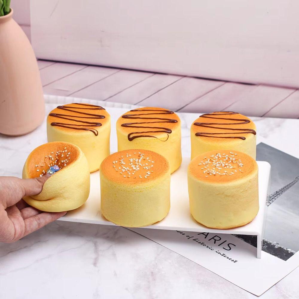 Hand Relax Simulation Bread Squeeze Toy Food Shape Chocolate Sensory Fidget Toy Kids Adults